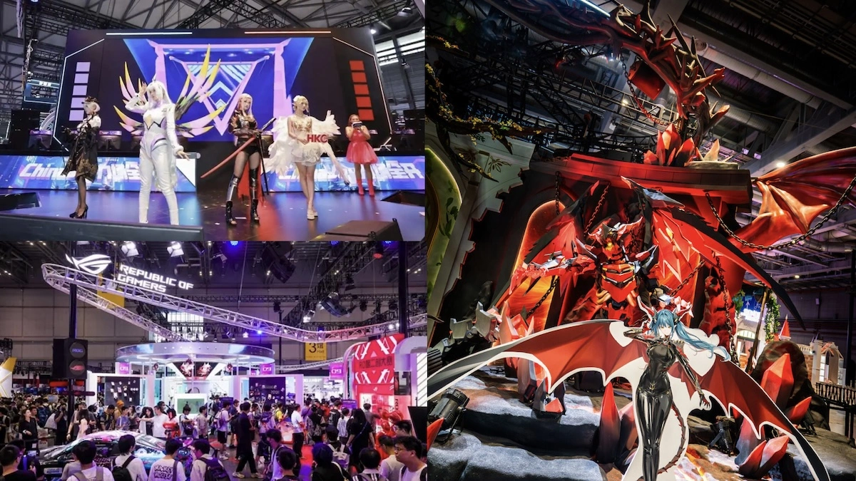 Bilibili World 2025 exhibition floor at NECC Shanghai