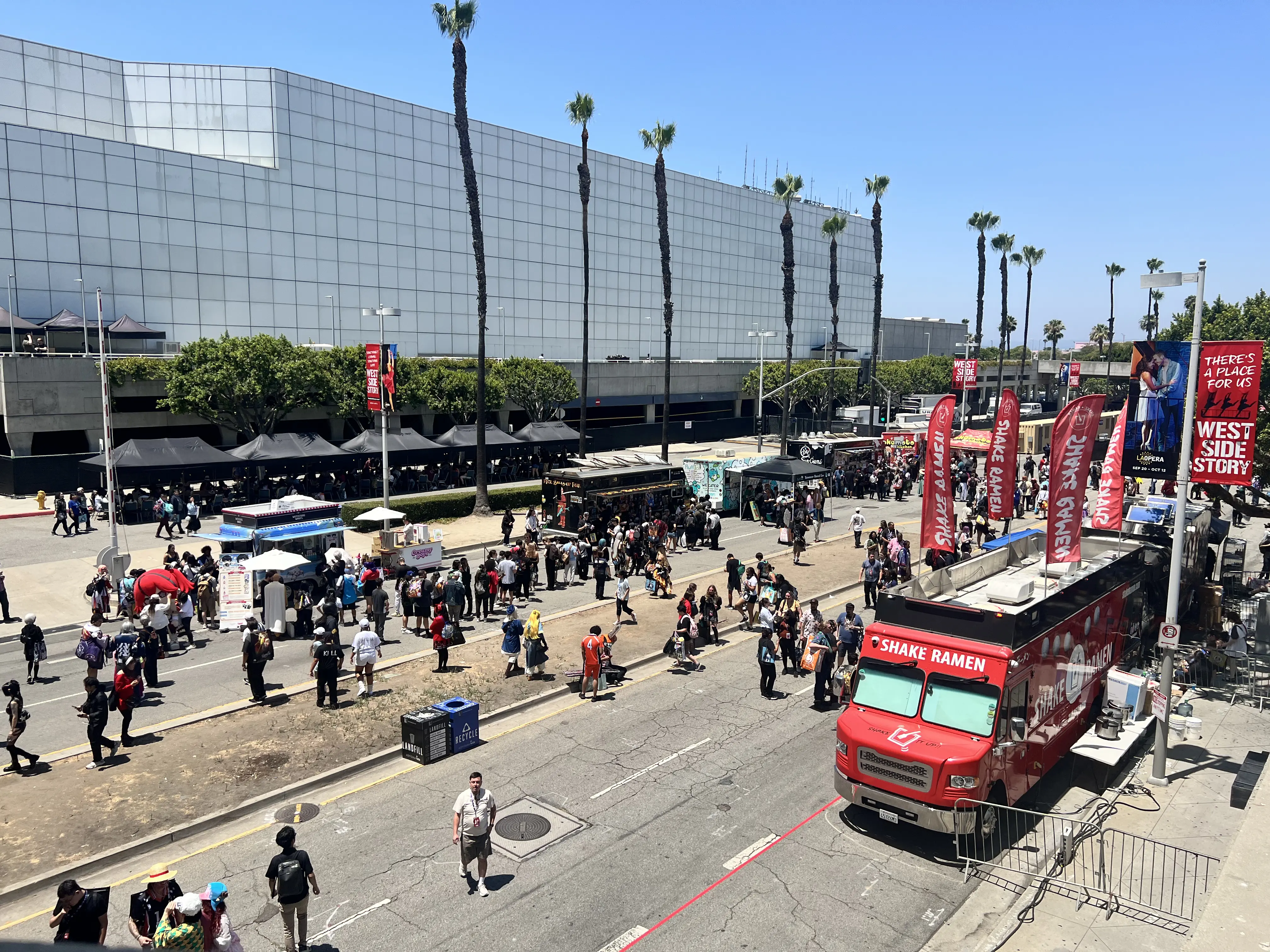 AX Crossing next to LACC west hall for Anime Expo Food