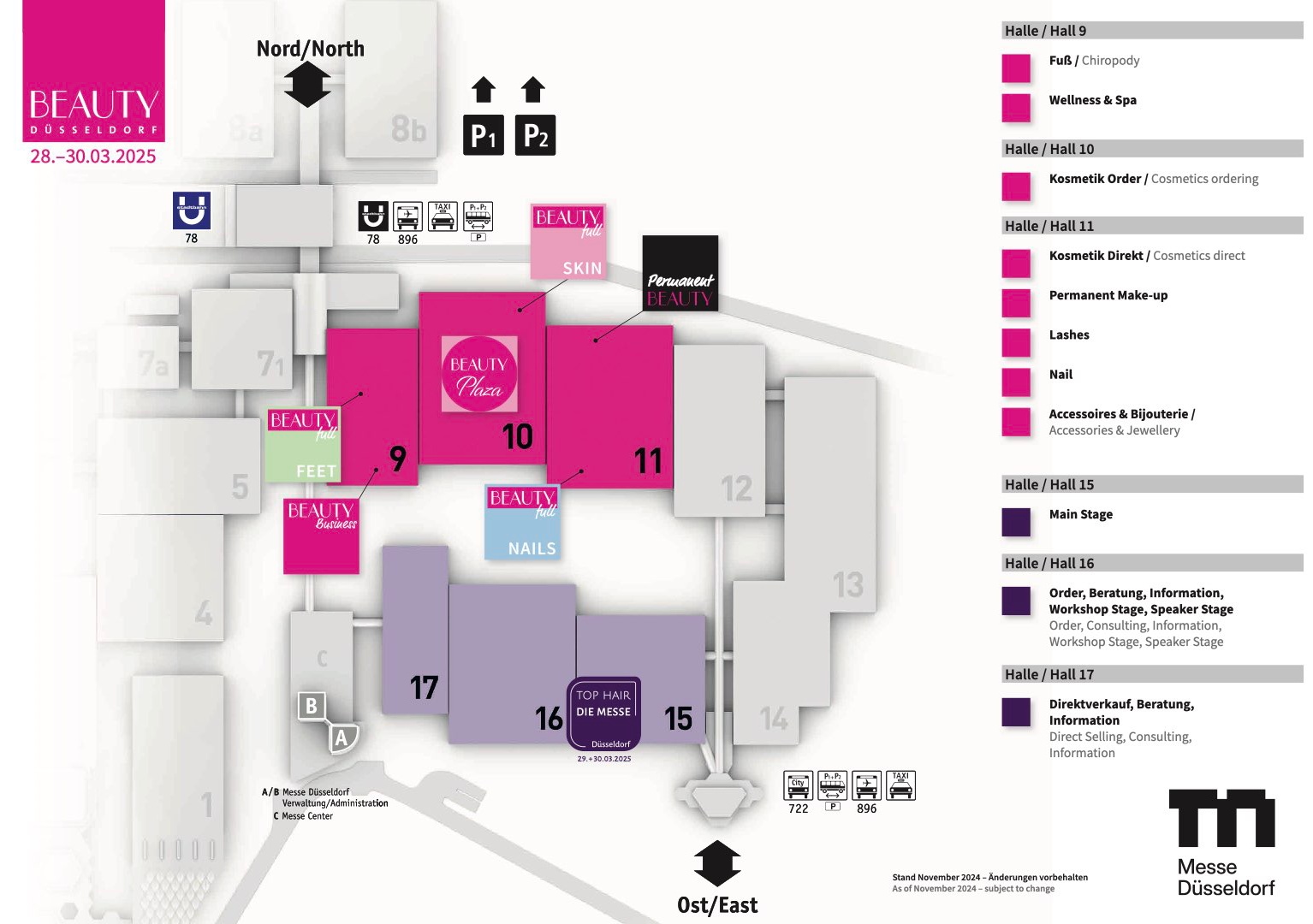 Beauty Düsseldorf venue map