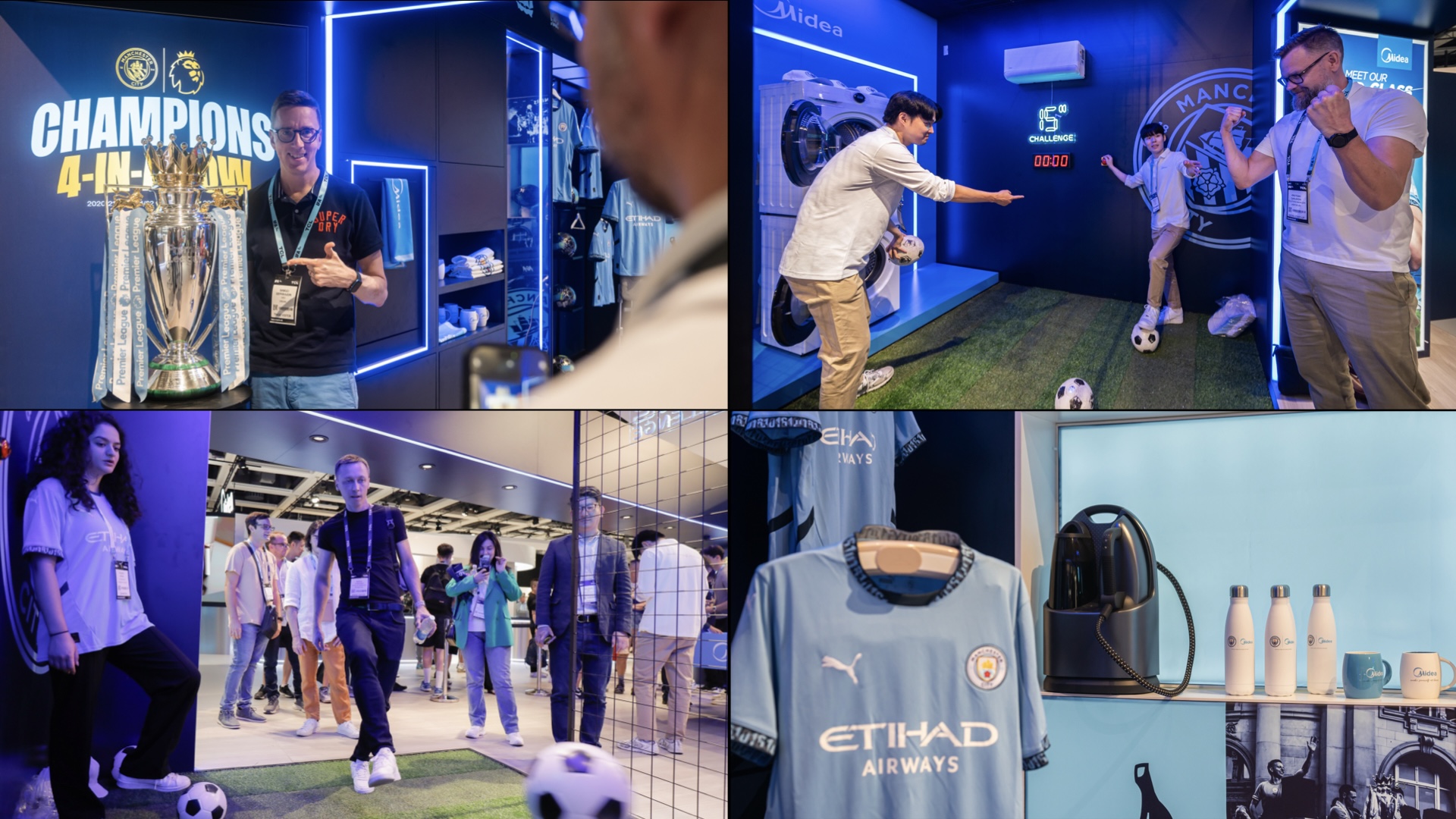 Midea X Mancity at IFA 2025 sponsorship with sports