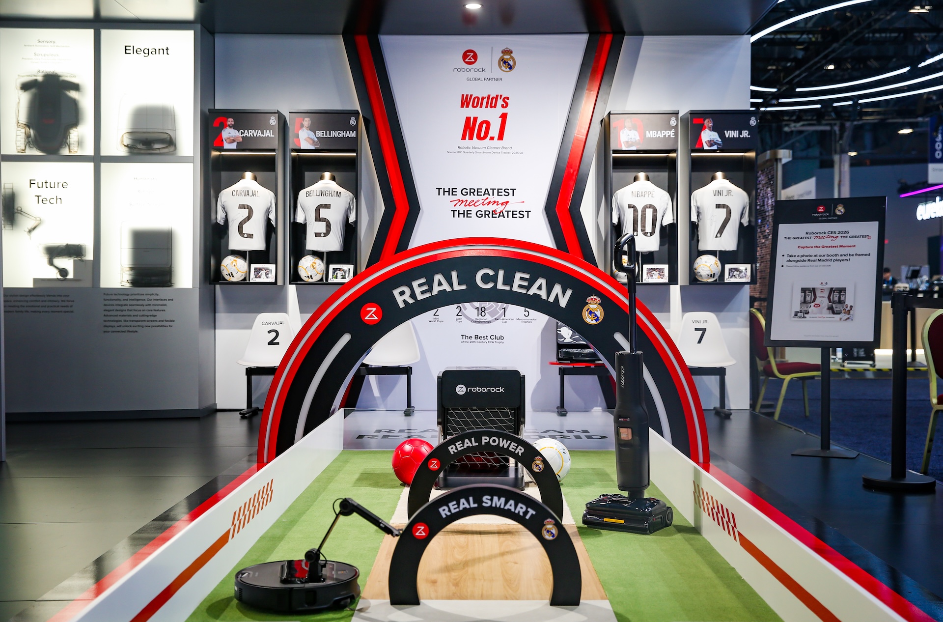 Roborock X Real Madrid brand popup at CES 2026