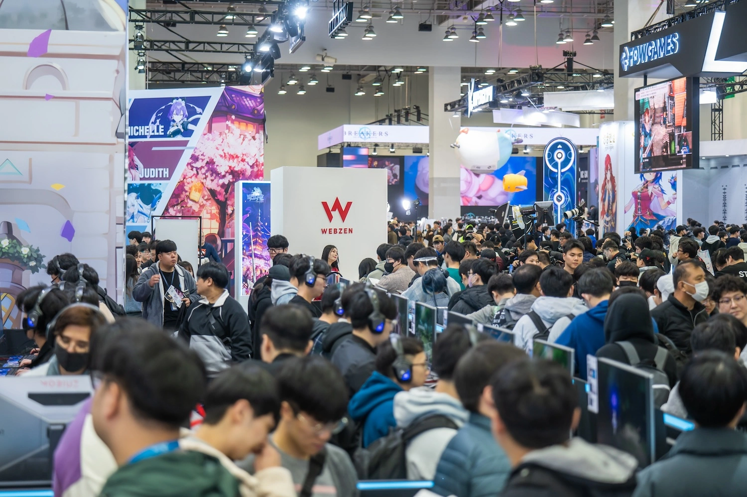 best booth location at g-star korea gameshow:webzen