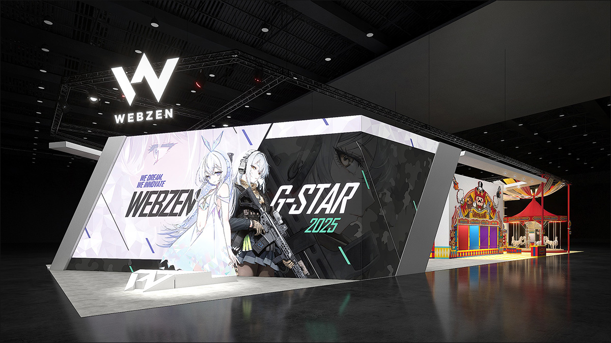 WEBZEN G-STAR KOREA 2025 Booth Design