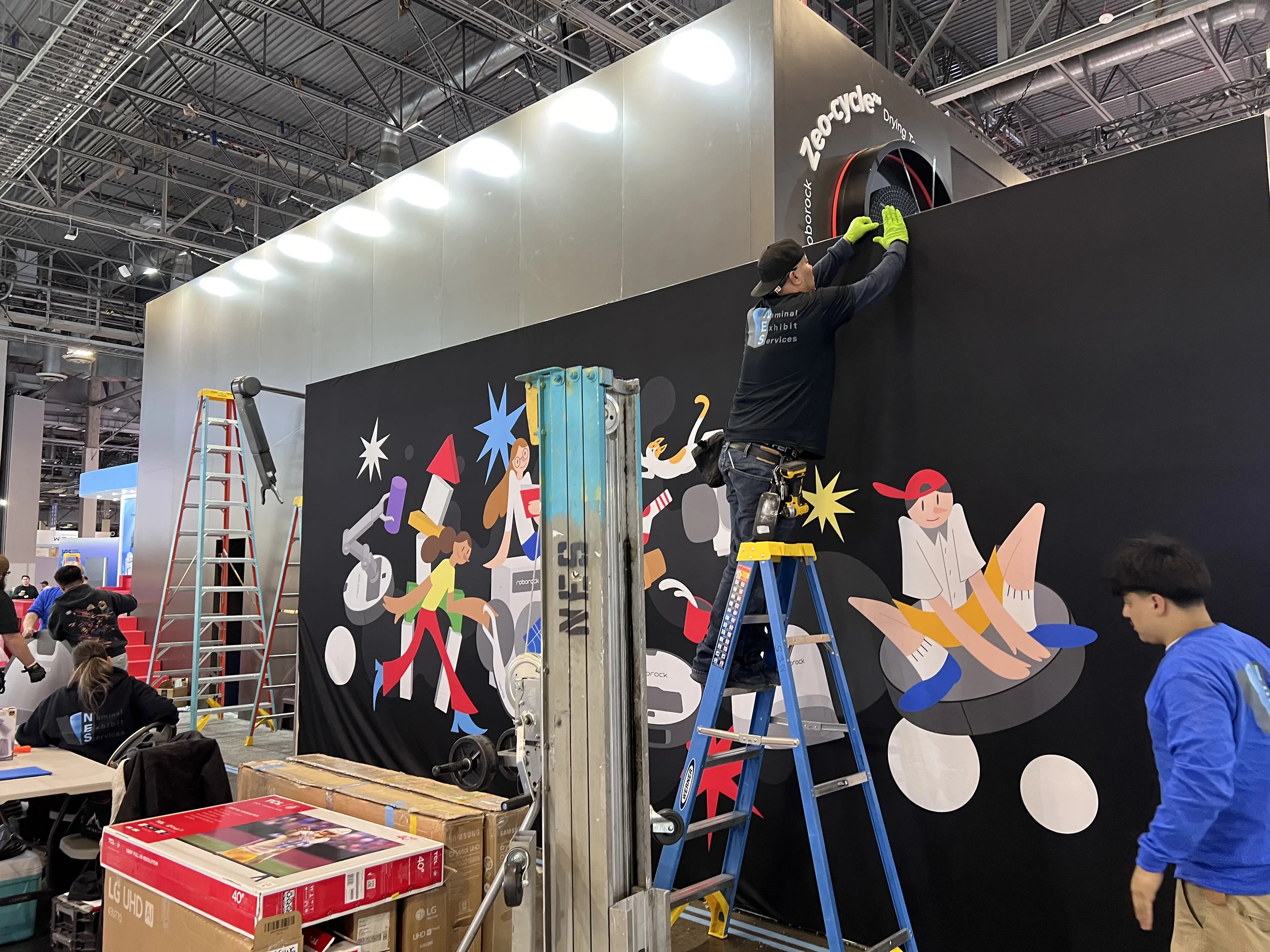 booth building at CES show service, material handling fee