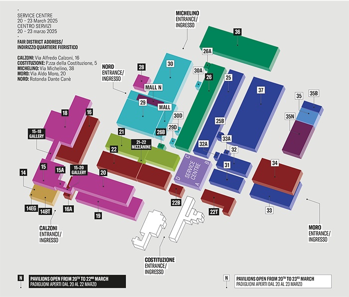 cosmoprof bologna venue map