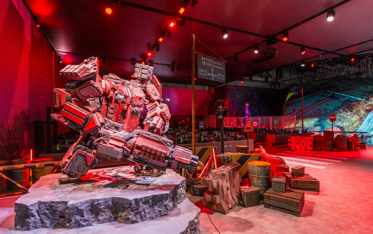 giant props hero installation at G-STAR NC